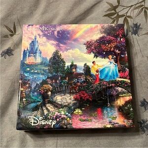 Disney Cinderella Wishes Upon A Dream Thomas Kinkade Puzzle 750 Pieces